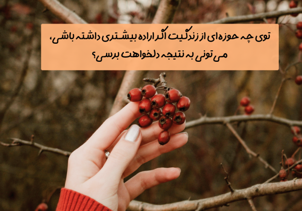 سوال امروز: توی چه حوزه‌ای از زندگیت اگر اراده بیشتری داشته باشی، می‌تونی به نتیجه دلخواهت برسی؟